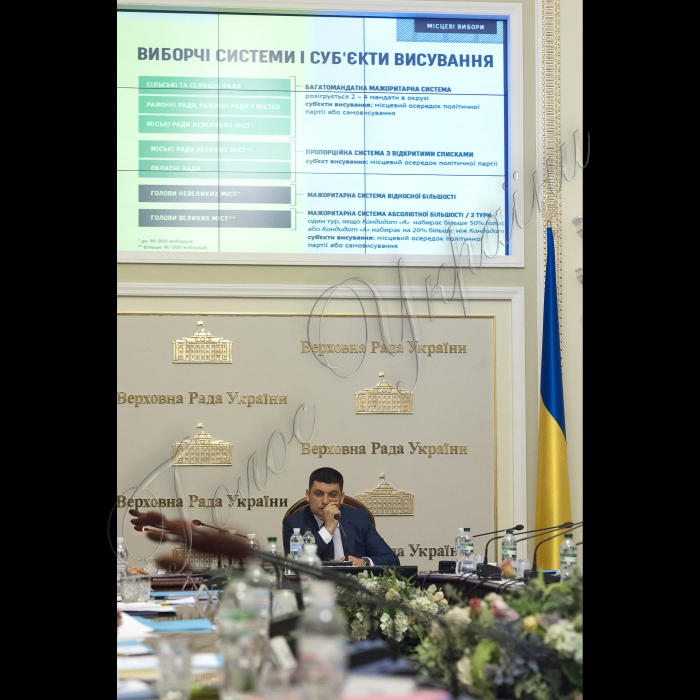 26 травня 2015
Під головуванням Голови ВР України Володимира Гройсмана відбулося засідання Експертної групи з питань підготовки законопроекту «Про вибори депутатів Верховної Ради Автономної Республіки Крим, місцевих рад та сільських, селищних міських голів»