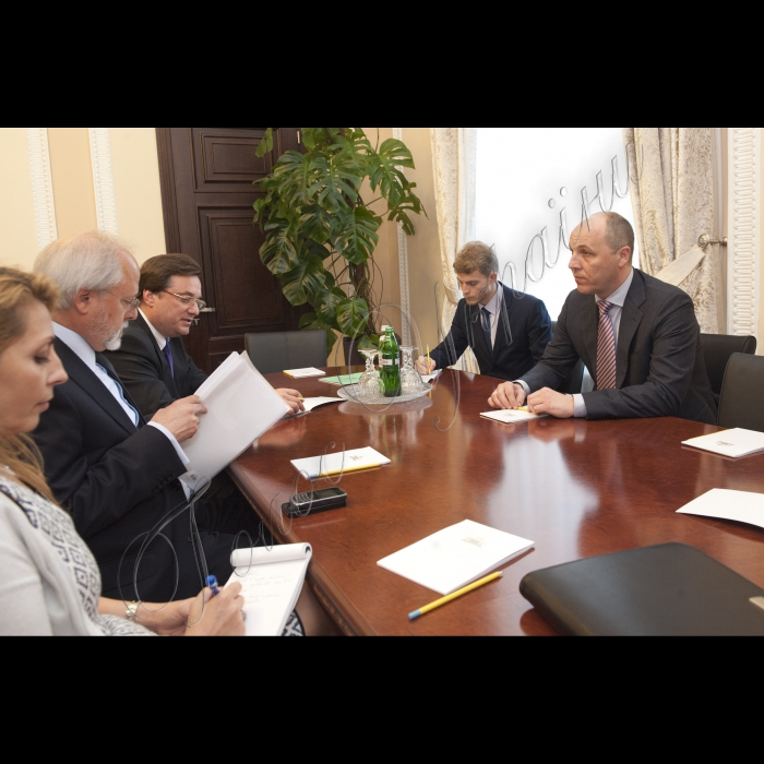 Зустріч Першого заступника Голови ВР України Андрія Парубія з Помічником Генерального секретаря НАТО з політичних питань та політики безпеки Трасивулосом Террі Стаматопулосом
