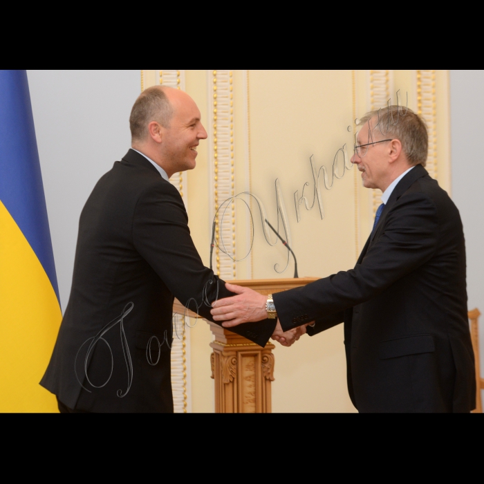 28 травня 2015
Зустріч Першого заступника Голови  Верховної Ради України Андрія Парубія із заступником Голови  Сейму Литовської Республіки Гядімінасом Кіркіласом