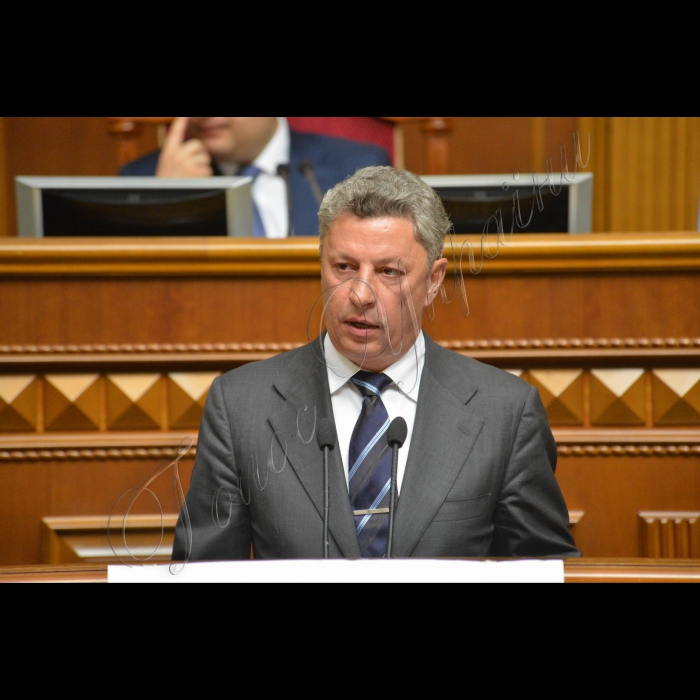 2 червня 2015 року
Пленарне засідання ВР
Виступи представників фракцій у ВР.
Юрій Бойко (Опозиційний блок)