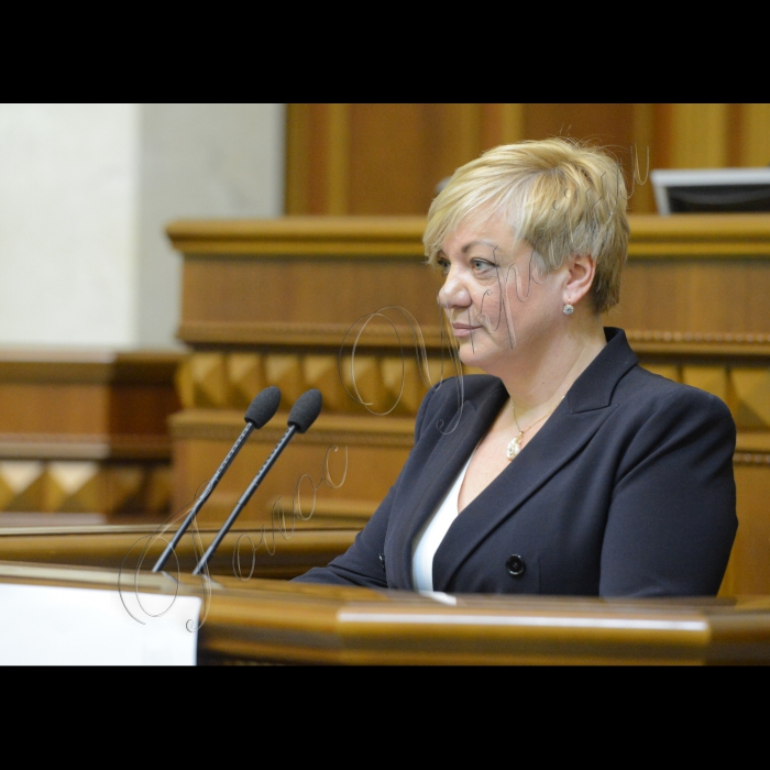 16 січня 2015. Пленарне засідання ВР. Звіт голови нацбанку Валерії Гонтарєвої