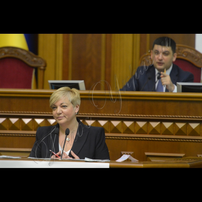16 січня 2015. Пленарне засідання ВР. Звіт голови нацбанку Валерії Гонтарєвої, Гройсман