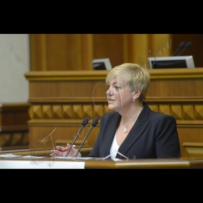 16 січня 2015. Пленарне засідання ВР. Звіт голови нацбанку Валерії Гонтарєвої