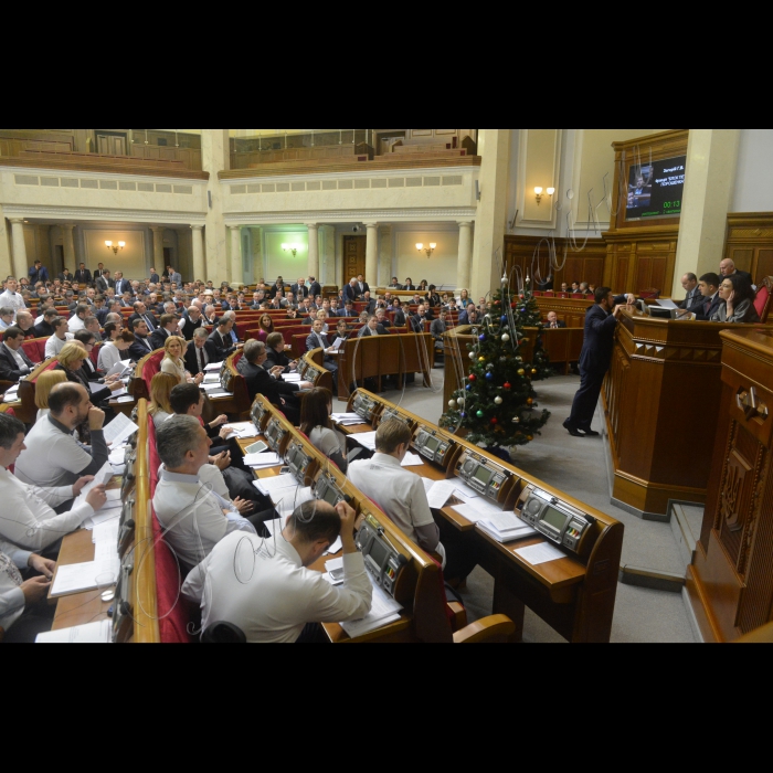 25 грудня 2014 р. Пленарне засідання Верховної Ради. Зал ВР