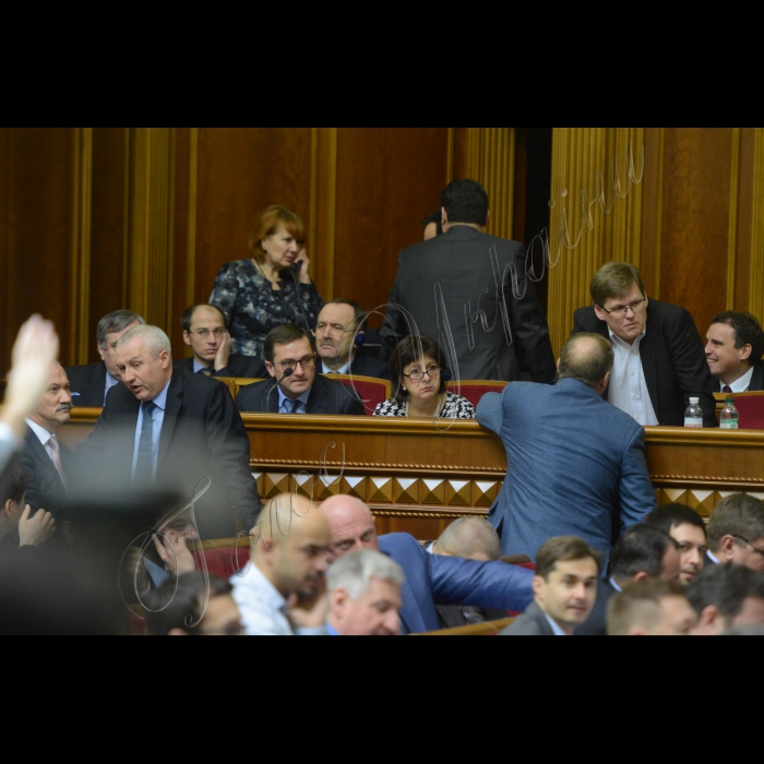 25 грудня 2014 р. Пленарне засідання Верховної Ради. Ложа уряду. Яресько , Розенко