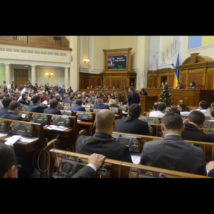 25 грудня 2014 р. Пленарне засідання Верховної Ради. Зал ВР