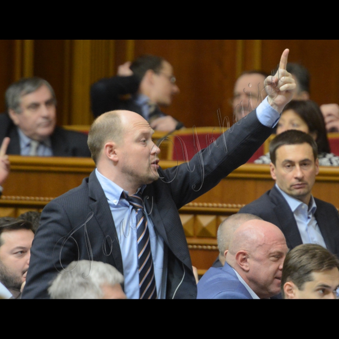 25 грудня 2014 р. Пленарне засідання Верховної Ради. Сергій Каплін 