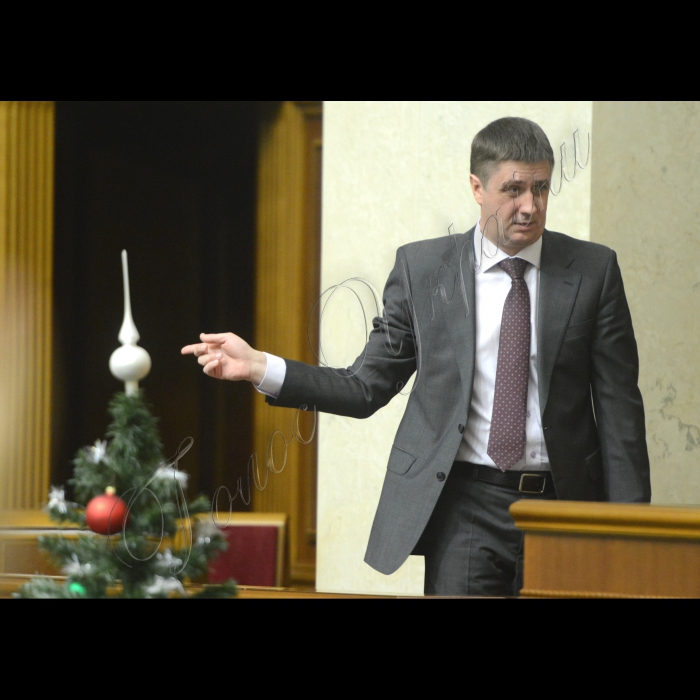 25 грудня 2014 р. Пленарне засідання Верховної Ради. В’ячеслав Кириленко, віце-прем’єр-міністр. 