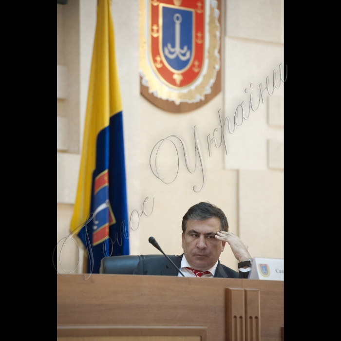 Робоча поїздка Голови ВР України Володимира Гройсмана у Одесу.
Зустріч з представниками органів місцевого самоврядування у приміщенні обласної ради.