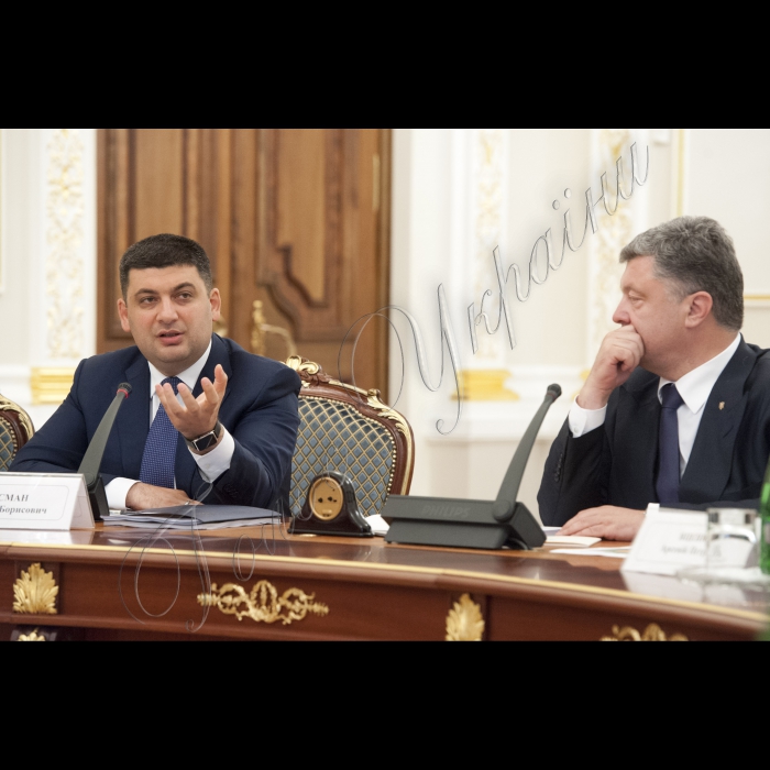 Голова ВР України Володимир Гройсман взяв участь у засіданні Національної ради реформ під головуванням Президента України Петра Порошенка