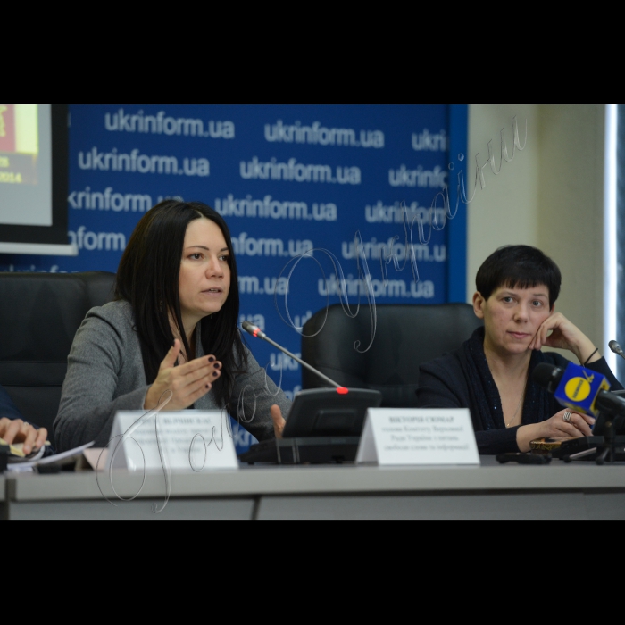 15 грудня 2014. Прес-конференція на тему: «Свобода слова в Україні: нові реалії та старі проблеми» за участі Вікторії Сюмар, голови Комітету ВРУ з питань свободи слова та інформації. МГО «Інтерньюз-Україна» представить результати останнього заміру Індексу свободи медіа в країнах Східного партнерства (Азербайджані, Білорусі, Вірменії, Грузії, Молдові та Україні) за друге півріччя 2014 року. 
Вікторія Сюмар, голова Комітету ВРУ з питань свободи слова та інформації, Наталя Лігачова, голова правління ГО «Телекритика»