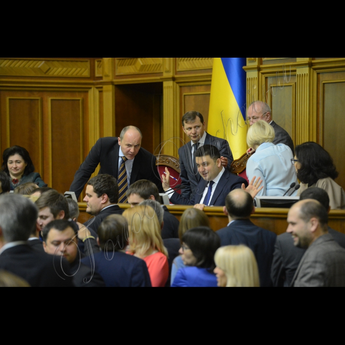 11 грудня 2014. Пленарне засідання ВР. Матіос, Парубій, Ляшко, Гройсман