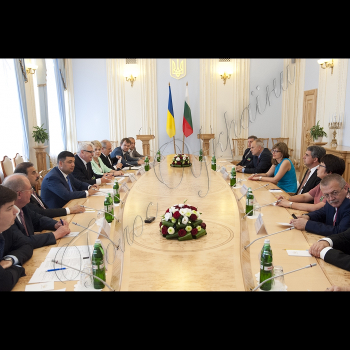 07 липня 2015. Зустріч Голови ВР України Володимира Гройсмана з Президентом Республіки Болгарія Росеном Плевнелієвим