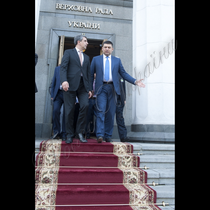 07 липня 2015. Зустріч Голови ВР України Володимира Гройсмана з Президентом Республіки Болгарія Росеном Плевнелієвим