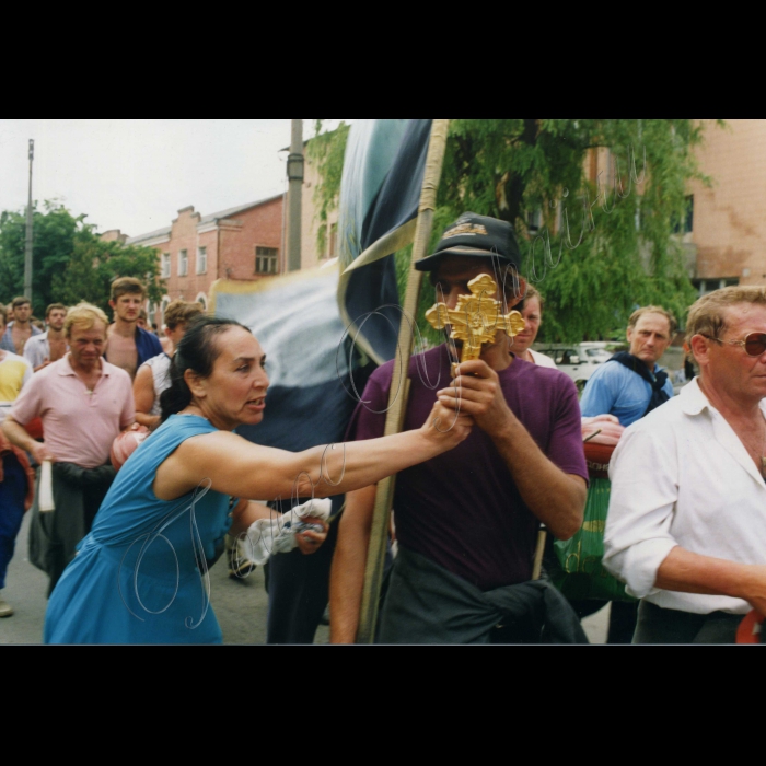 09.06.1998.
Піший похід шахтарів на Київ.