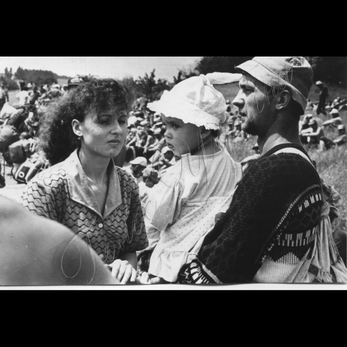 Червень 1998 року. 
Піший похід шахтарів на Київ.
