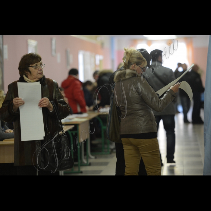 26 жовтня 2014. Голосування і підрахунок голосів на позачергових виборах до Верховної Ради України. На ДВК №131, м. Київ (Дарницький район)