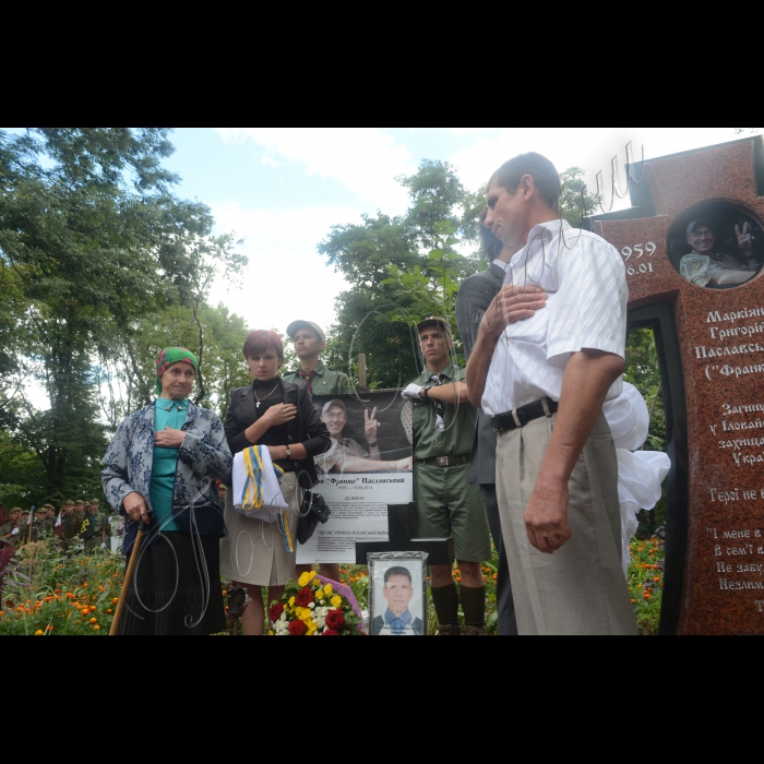 В Києві, на Аскольдовій могилі відбулося урочисте відкриття та освячення пам’ятника загиблому бійцю батальйону 