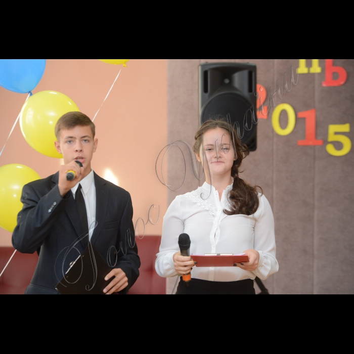 1 вересня 2015
Свято першого дзвоника у столичній гімназії 56 (Печерський район).
