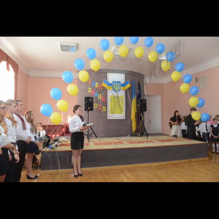 1 вересня 2015
Свято першого дзвоника у столичній гімназії 56 (Печерський район).
