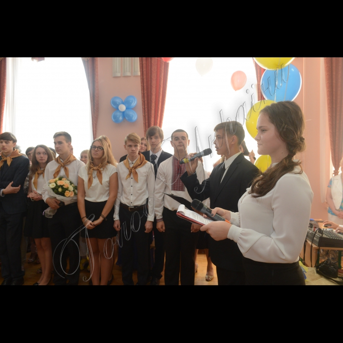 1 вересня 2015
Свято першого дзвоника у столичній гімназії 56 (Печерський район).
