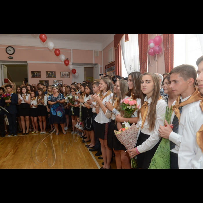 1 вересня 2015
Свято першого дзвоника у столичній гімназії 56 (Печерський район).
