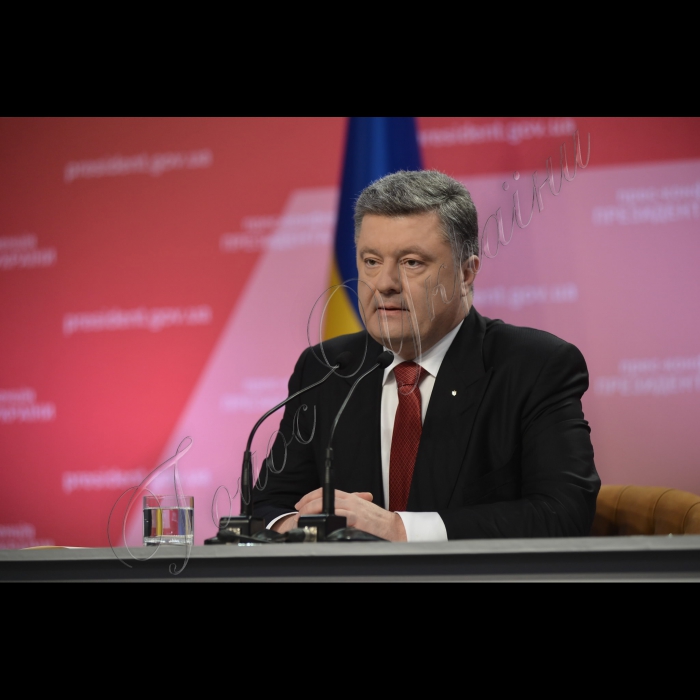 Київ. У Мистецькому Арсеналі відбулась прес-конференція Президента України Петра Порошенка