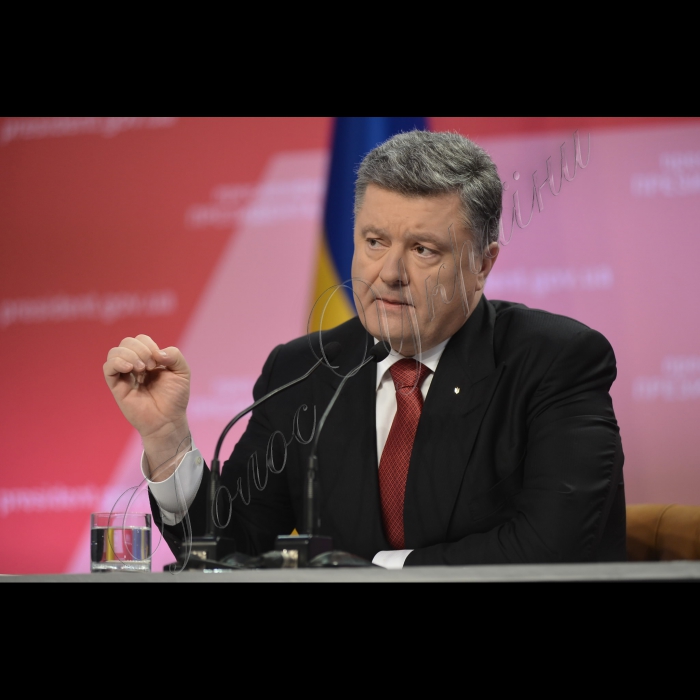 Київ. У Мистецькому Арсеналі відбулась прес-конференція Президента України Петра Порошенка