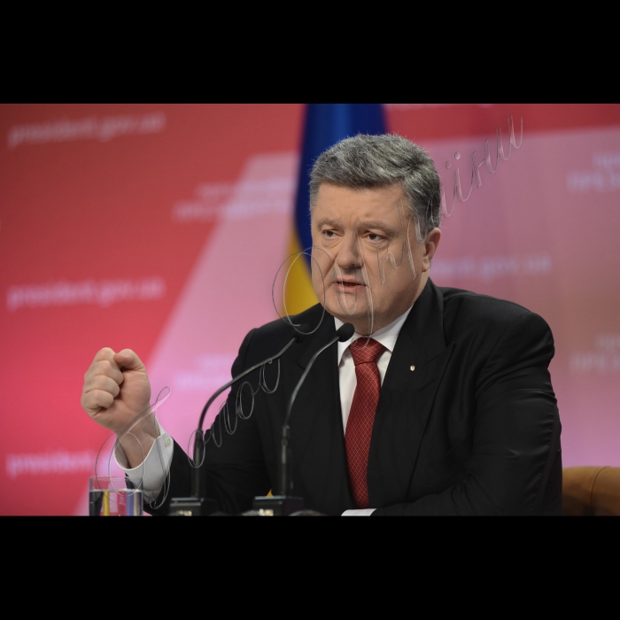 Київ. У Мистецькому Арсеналі відбулась прес-конференція Президента України Петра Порошенка