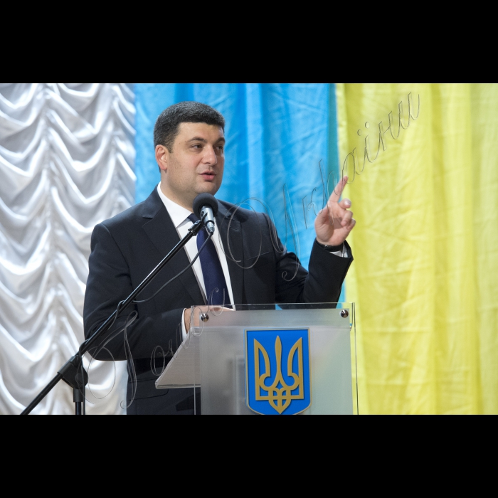 Робоча поїздка Голови ВР України в Івано-Франківськ.
Зустріч з представниками органів місцевого самоврядування і органів виконавчої влади.
Голова ВР України Володимир Гройсман
