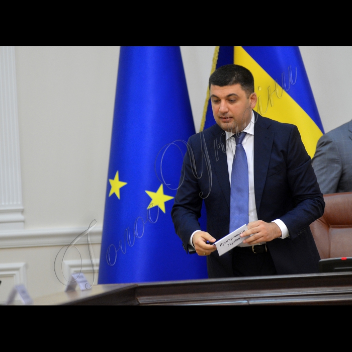 Київ.Під головуванням в.о. прем’єр-міністра України Володимира Гройсмана відбулось засідання Уряду.