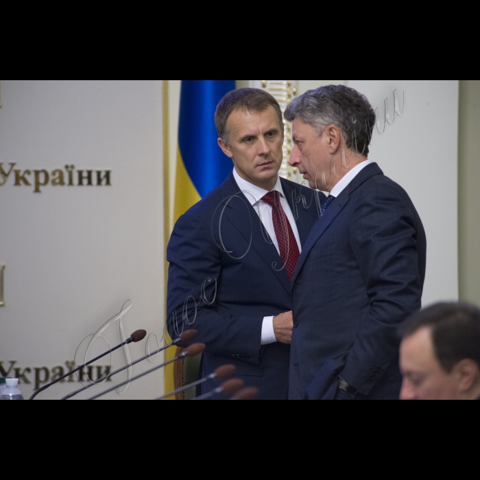 Засідання Пoгоджувальної Ради у ВР.
Ярослав Москаленко, Юрій Бойко