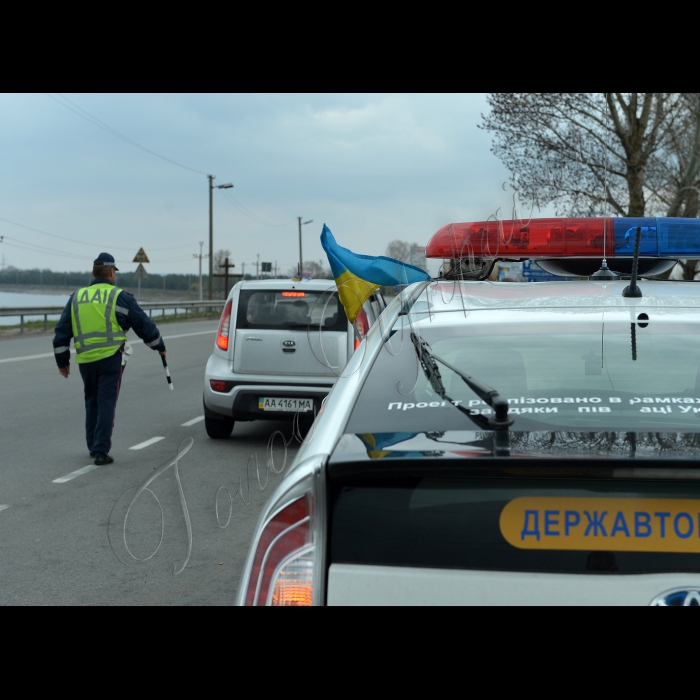 Вишгород  Київської області, пост 2 біля Вишгородської ГЄС.