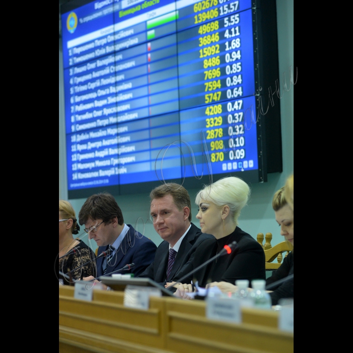 Засідання Центральної виборчої комісії про встановлення та оголошення результатів голосування на Позачергових виборах Президента 25.05.14