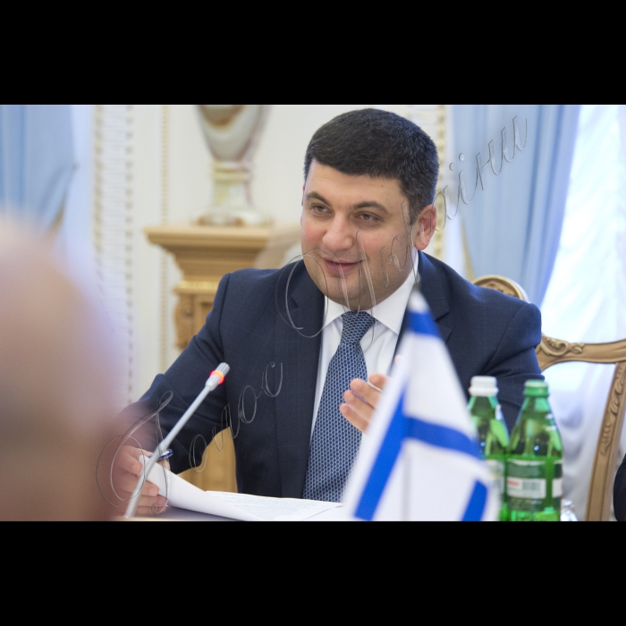 Зустріч Голови ВР України Володимира Гройсмана з делегацією депутатів Кнессету Держави Ізраїль на чолі із Заступником Голови Кнессету Меіром Коеном.