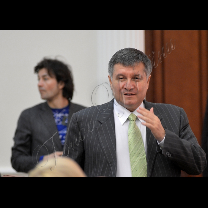 Київ. Під головуванням Першого віце-прем'єра Віталія Яреми відбулося засідання Кабінету Міністрів України.
Міністр внутрішніх справ України Арсен Аваков.
