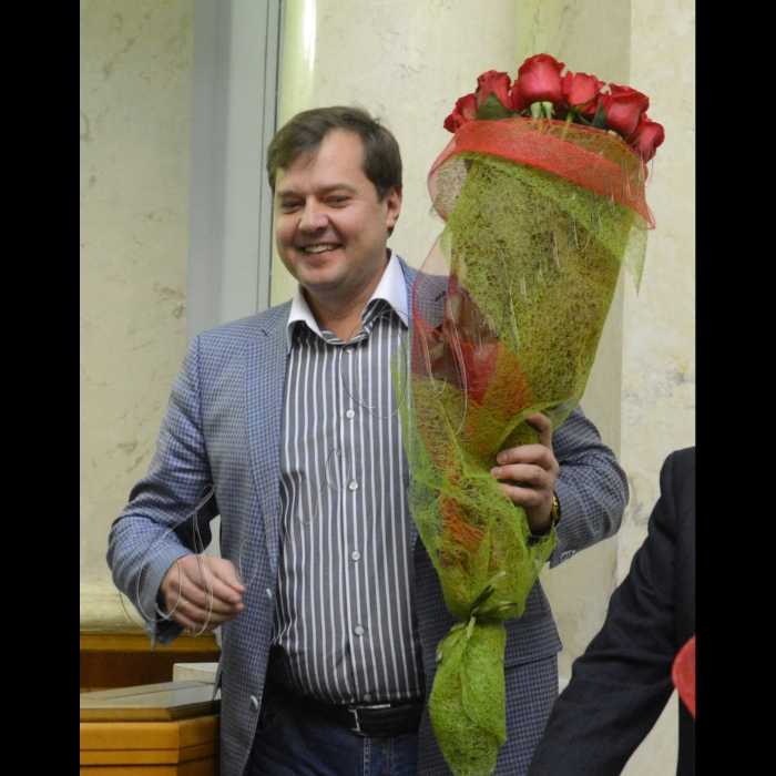 Пленарне засідання Верховної Ради України.
Євген Балицький ОП день народження