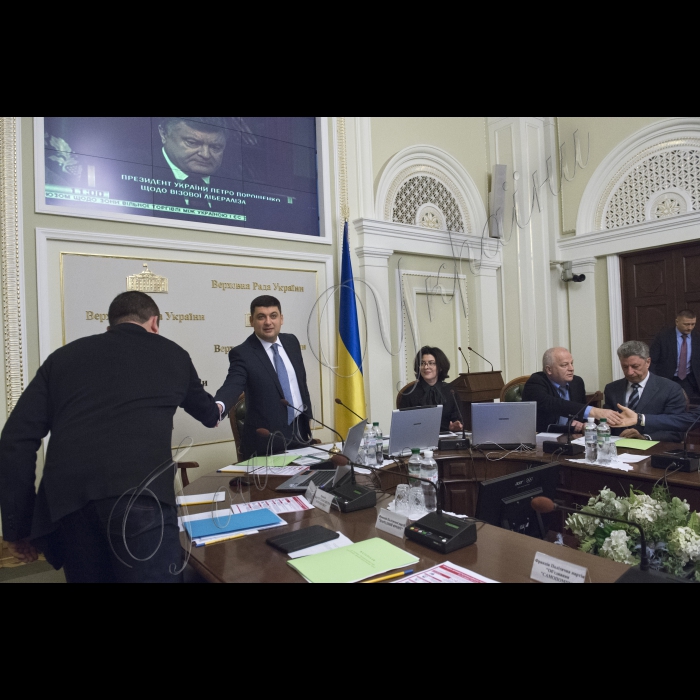 Засідання Погоджувальної Ради України під головуванням Голови ВР України Володимира Гройсмана