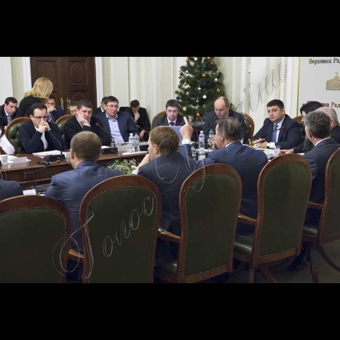 Засідання Погоджувальної Ради України під головуванням Голови ВР України Володимира Гройсмана