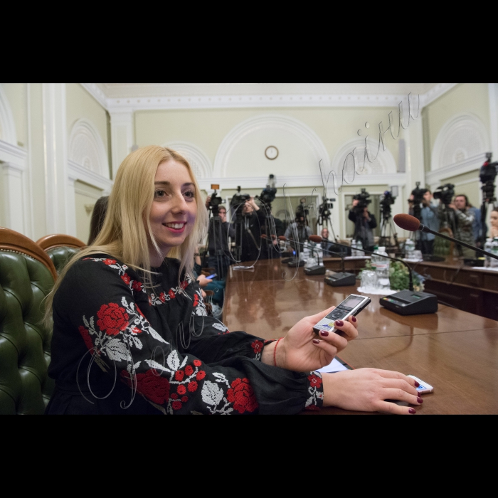 Прес-конференція Голови ВР України Володимира Гройсмана.