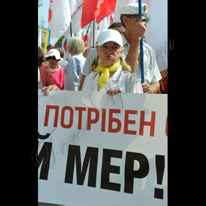 Біля КМДА паралельно було проведено декілька акцій. Зокрема кияни - представники громадської ініціативи «Рух Гая Фокса» розпочали масштабну акцію-флешмоб, під час якої спалили двометровий макет будівлі міськадміністрації факелом, принесеним активістами 