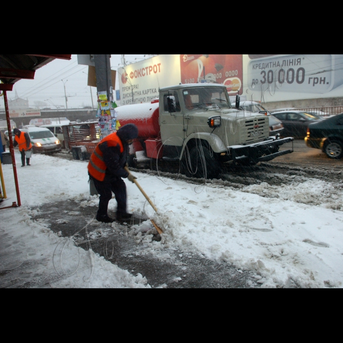 Київ, перший сніг.