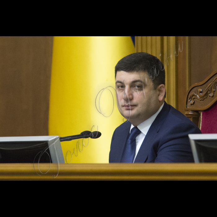 Пленарне засідання ВР України.
Голова ВРУ Володимир Гройсман