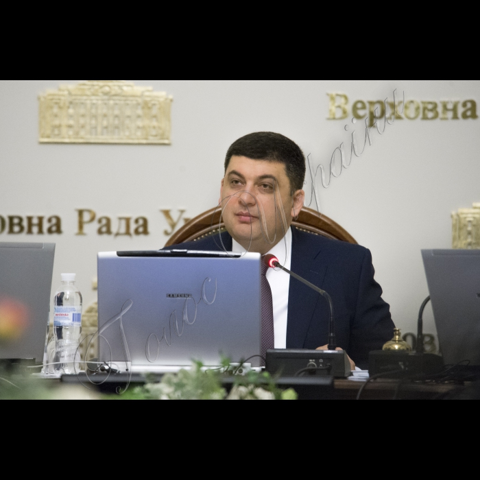 Засідання Погоджувальної Ради.
Голова Верховної Ради України Володимир Гройсман