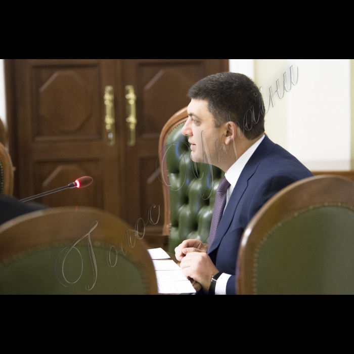 Засідання Погоджувальної Ради.
Голова Верховної Ради України Володимир Гройсман