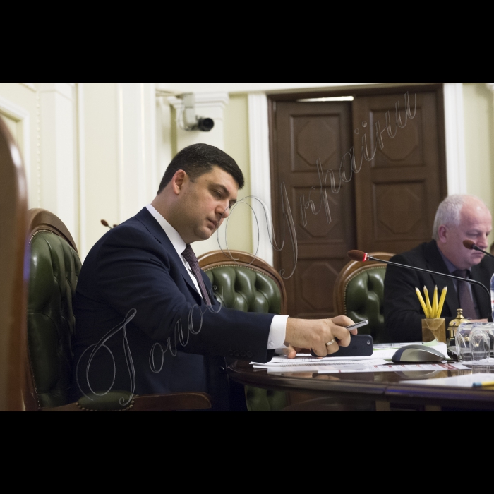 Засідання Погоджувальної Ради.
Голова Верховної Ради України Володимир Гройсман