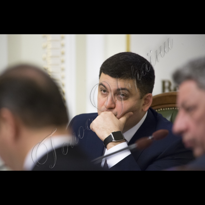 Засідання Погоджувальної Ради.
Голова Верховної Ради України Володимир Гройсман