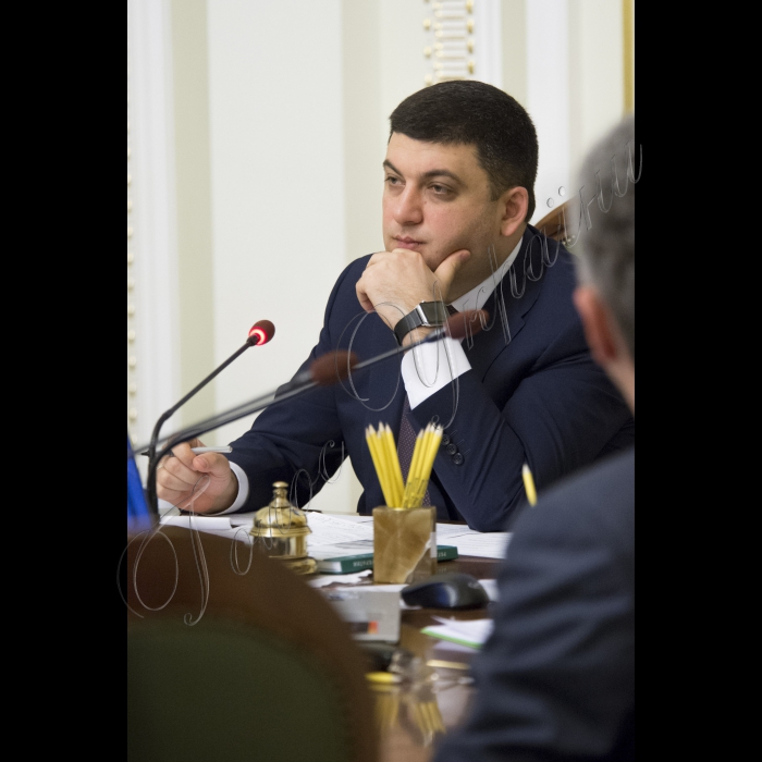 Засідання Погоджувальної Ради.
Голова Верховної Ради України Володимир Гройсман