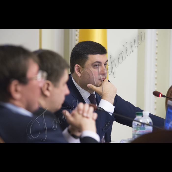 Засідання Погоджувальної Ради.
Голова Верховної Ради України Володимир Гройсман