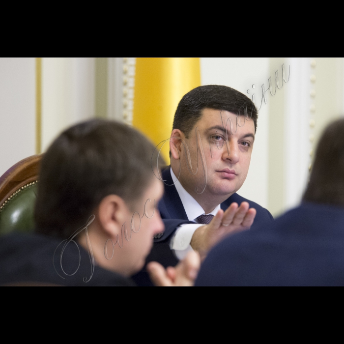 Засідання Погоджувальної Ради.
Голова Верховної Ради України Володимир Гройсман